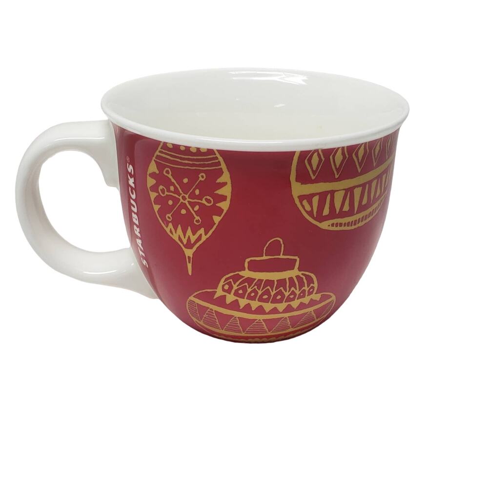 Starbucks Red Christmas Holiday Ornament 2015 14 fl. oz. Collectible Coffee Mug